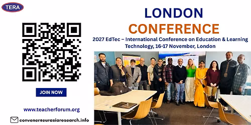 2027 EdTec \u2013 International Conference on Education & Learning Technology, 16-17 November, London