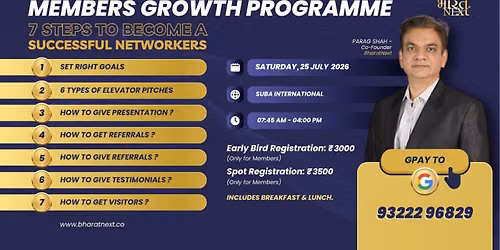 Member Growth Program - Learn to Become a Master Networker