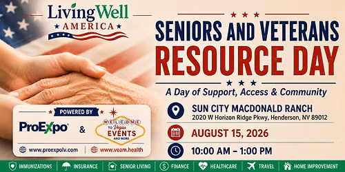 Living Well Veterans Expo: Seniors and Veterans Resource Day