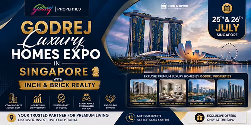 Godrej Luxury Homes Expo in Singapore with Inch & Brick Realty