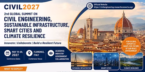 2nd Global summit on civil engineering, smart infrastructure and climate resilience.