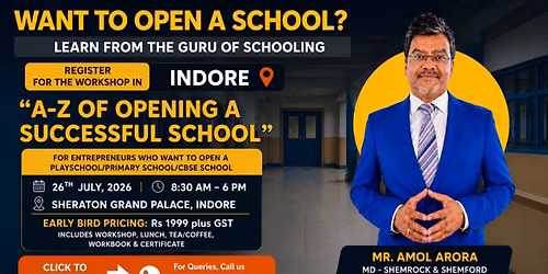 Planning to Open a School in Madhya Pradesh? Join This Workshop