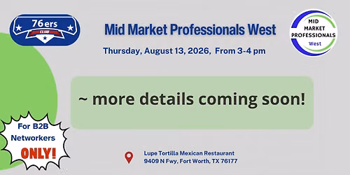 Mid Market Professionals West