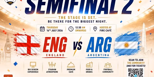 FIFA World Cup 2026\u2122 Semi Final 2 | ENG \ud83c\udff4\udb40\udc67\udb40\udc62\udb40\udc65\udb40\udc6e\udb40\udc67\udb40\udc7f vs ARG \ud83c\udde6\ud83c\uddf7  Live Watch Party.