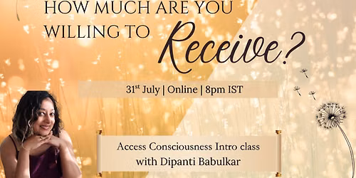 How much are you willing to Receive?