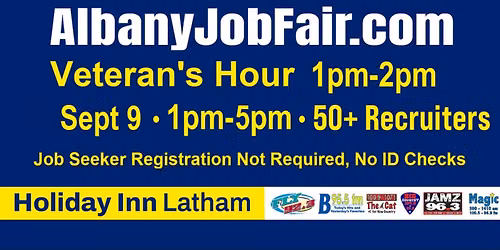 Albany Job Fair September 9, 2026 1pm-5pm