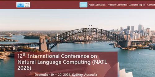 12th International Conference on Natural Language Computing (NATL 2026)