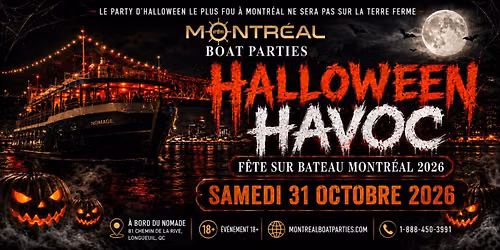 F\u00caTE SUR BATEAU HALLOWEEN HAVOC MONTR\u00c9AL 2026 | LE VAISSEAU FANT\u00d4ME