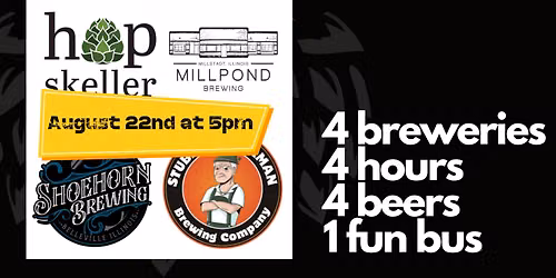 BrewHop STL ALL ILLINOIS Tour - Shoehorn, Millpond, Hopskeller and Stubborn German