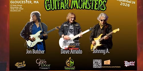 GUITAR MONSTERS Jon Butcher & Johnny A. w\/spec guest Dave Amato (former REO Speedwagon guitarist)