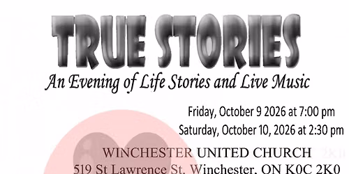 True Stories: An Evening of Life Stories and Live Music
