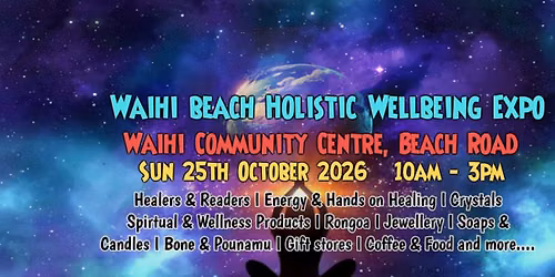 Waihi Beach Holistic Wellbeing Expo-Labour Weekend Sunday 2026