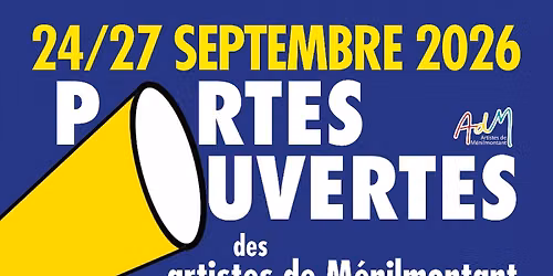 Portes ouvertes des Artistes de M\u00e9nilmontant du 24 au 27 septembre 2026