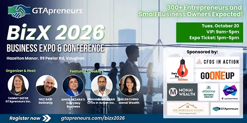 GTApreneurs BizX 2026 Business Expo and Conference