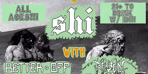 Better Off As Animals \/ Moontemple (OH) \/ Shi (KY) \/ Raven Mocker @ Morgantown Art Party 8\/14\/26
