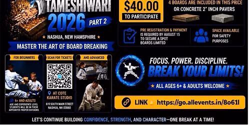 Master the art of board breaking and ciment pavers part 2