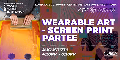 Wearable Art - Screen Print Partee for TEENS