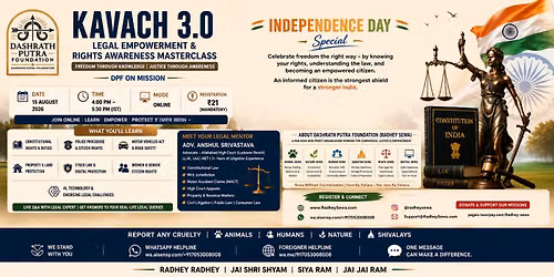 Kavach 3.0 as a special Independence Day, Legal Empowerment & Rights Awareness Masterclass