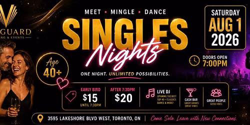 Singles Dance & Mixer at The House of Vanguard