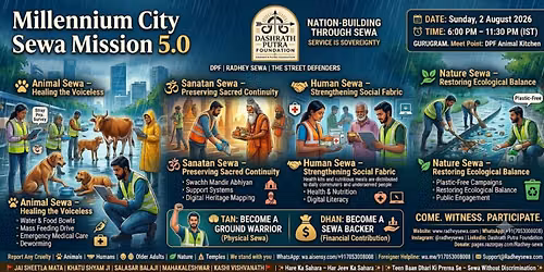Millennium City Sewa Mission 5.0 | DPF on Mission - Radhey Sewa 