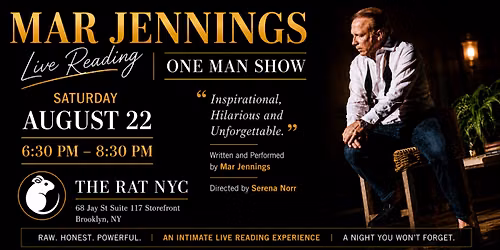 Mar Jennings: ONE MAN SHOW \u2013 Live Reading