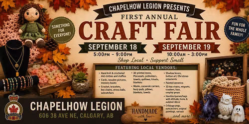 The "GARAGE SALE" of CRAFT SALES + BAKE SALE