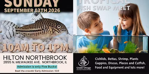 GCCA Tropical Fish Swap Meet \u2014 Largest in the Midwest!