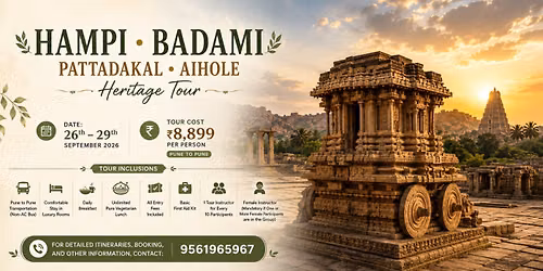 Hampi \u2013 Badami \u2013 Pattadakal \u2013 Aihole Heritage Tour 2026