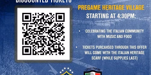 ITALIAN-AMERICAN HERITAGE NIGHT WITH THE LOS ANGELES GALAXY!
