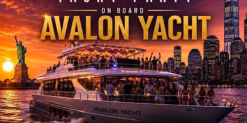 Sunset Latin & Reggaeton Yacht Party | Avalon Yacht at Skyport Marina