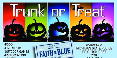 Faith & Blue Community Trunk or Treat