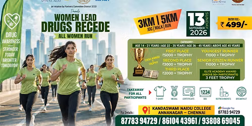 WOMEN LEAD - DRUGS RECEDE (ONLY WOMENS MARATHON)