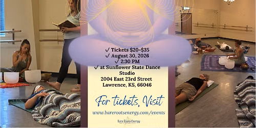 \u2728August Sound Bath & Group Healing \ud83d\ude4c | Events with Bare Roots Energy