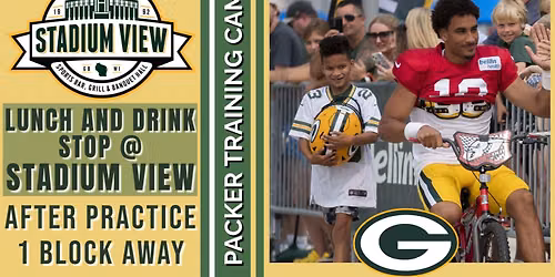 Packers Training Camp Drink\/Lunch Stop