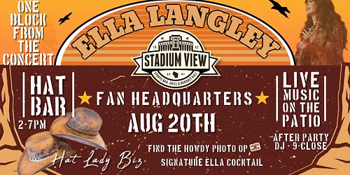 Ella Langley Fan Headquarters @ Stadium View