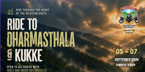 Ride to Dharmasthala & Kukke
