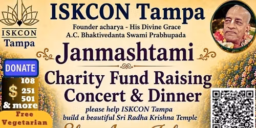 ISKCON Tampa - Shri Anup Jalota Charity Concert & Dinner