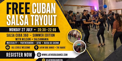 Salsa Cubana FREE TRYOUT class