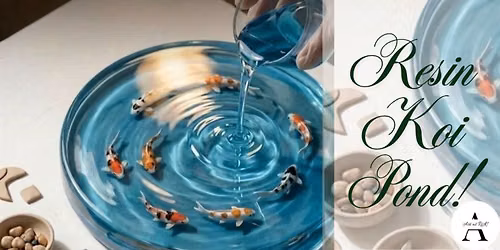 Koi pond resin art by Artatrisk