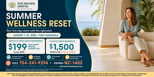 Summer Wellness Reset: Fort Lauderdale August Special