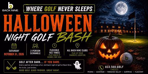 \ud83c\udf83 Halloween Night Golf Bash in Peoria\ud83d\udc7b