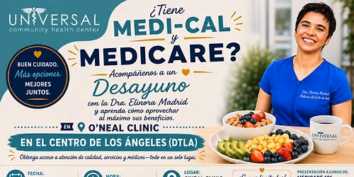 Desayuno y Beneficios de Medi-Cal y Medicare con Universal Community