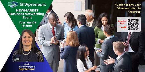 GTApreneurs August 18-2026 Newmarket Business Networking Event