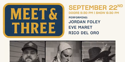 Meet & Three: Local Music Showcase Set for Tuesday, September 22 at Harken Hall