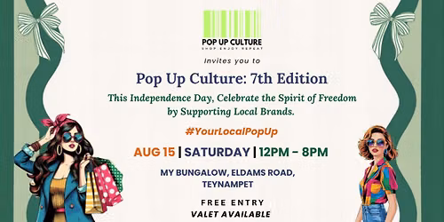 POP UP CULTURE : 7TH EDITION