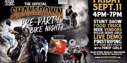 Shakedown Pre-Party Bike Night