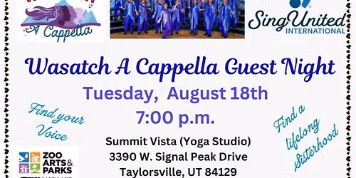 Wasatch A Cappella Guest Night