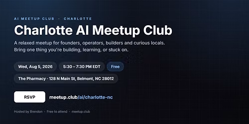 Charlotte AI Meetup Club
