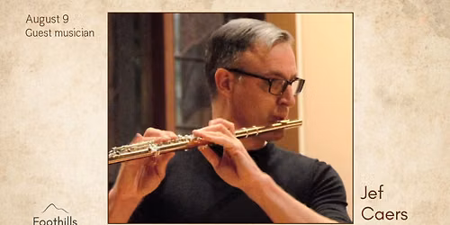 Jef Caers plays at Foothills