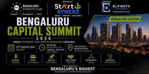 BENGALURU CAPITAL SUMMIT 2026